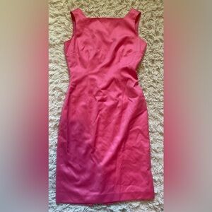 Anne Klein Suit Womens 2 Hot Pink Structured Sheath Dress Professional
